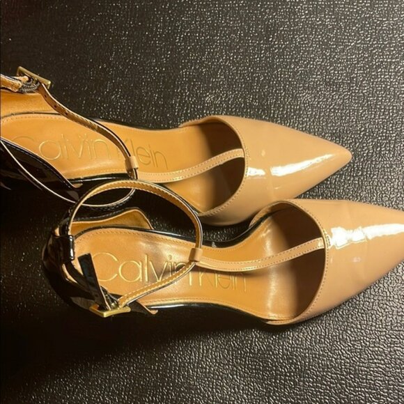 Calvin Klein Cream Pointed Toe Heels Stiletto Elegance - Picture 5 of 6